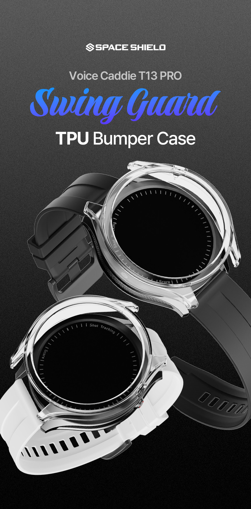 스윙가드 TPU 범퍼 케이스 보이스캐디 골프워치 T13 PRO, 투명 상세 설명 3