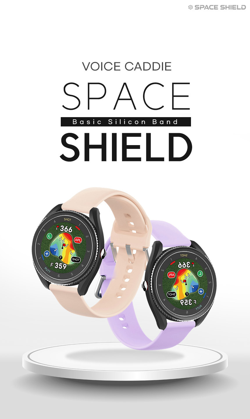 보이스캐디 VOICE CADDIE T9 호환 베이직 실리콘 스트랩 20mm 밴드 시계줄 줄질 상세 설명 1