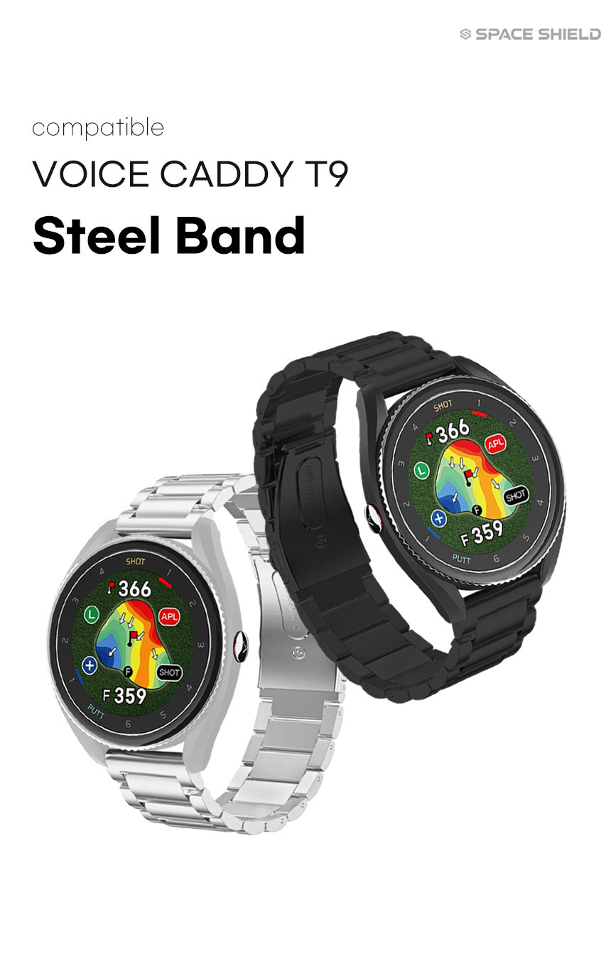 보이스캐디 VOICE CADDIE T9 호환 스틸 스트랩 20mm 밴드 시계줄 줄질 상세 설명 1