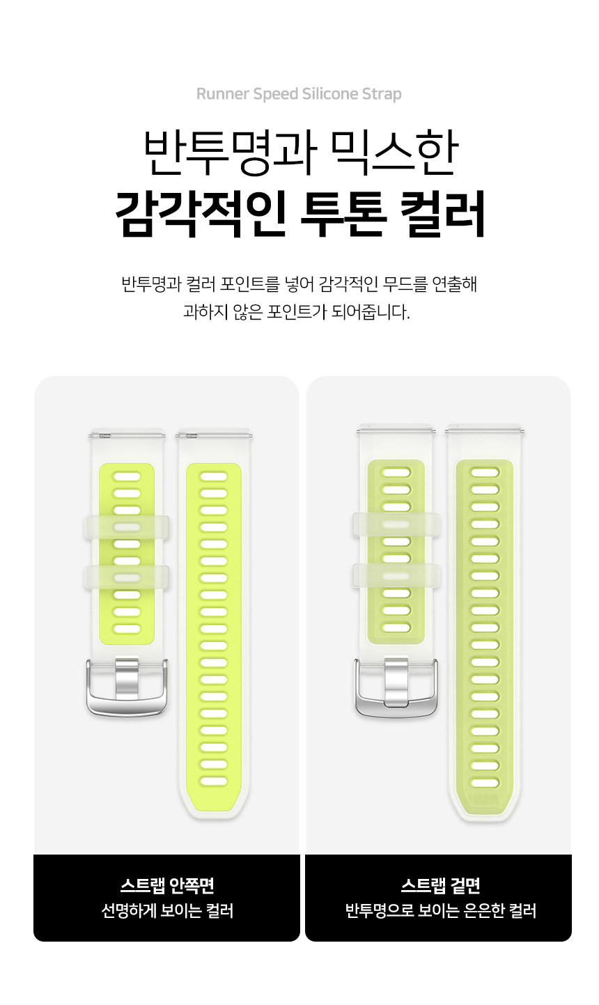 보이스캐디 T13 Pro T12 T11 호환 러너 스피드 실리콘 스트랩 22mm 상세 설명 3