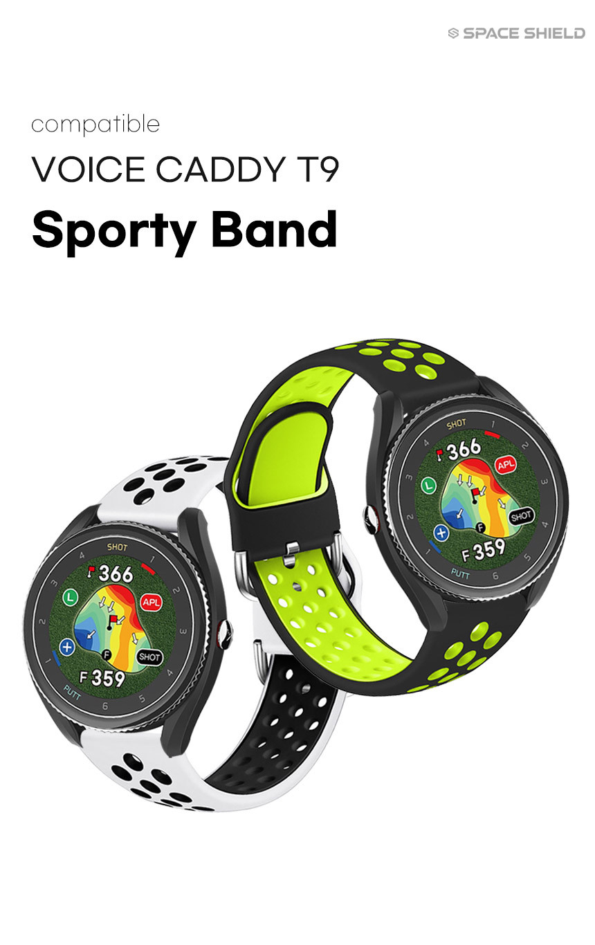 보이스캐디 VOICE CADDIE T9 호환 스포티 실리콘 스트랩 20mm 밴드 시계줄 줄질 상세 설명 1
